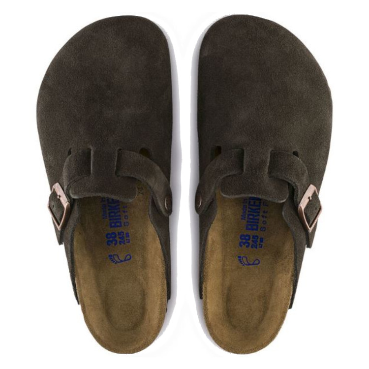 Birkenstock Boston SFB Suede Leather Clog | Mocha | Reg Width - Men's (0660461) - Image 4